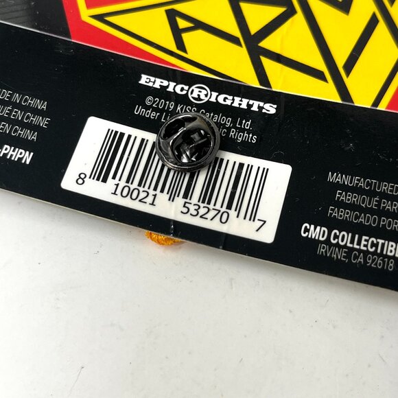 1ea [NEW] KISS Patch Pin KISS ARMY PatchPin by FigPin *No Iron Needed - Picture 4 of 5